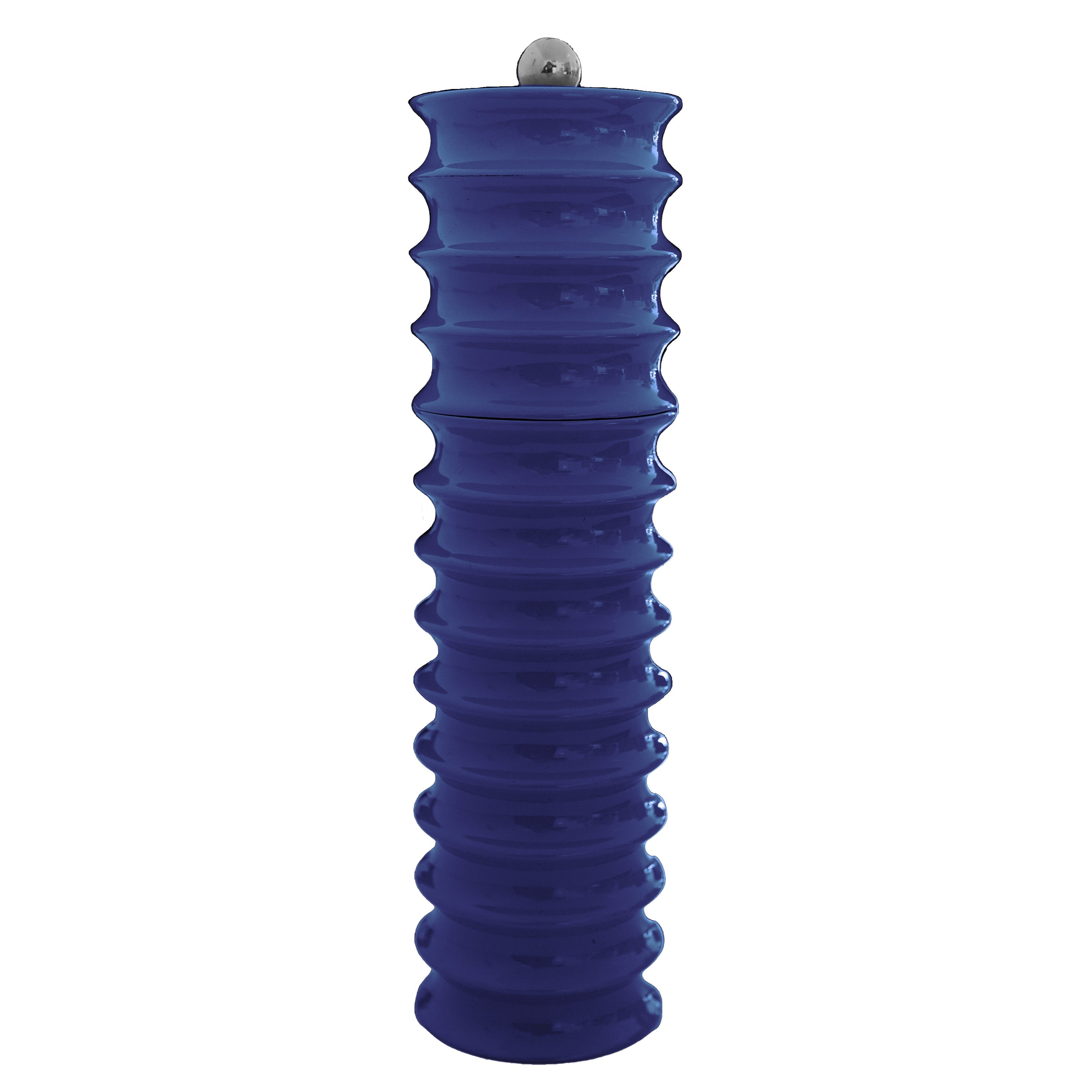 Navy Twister Salt and Pepper Mill