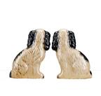 Small Black Staffordshire Dogs set of 2