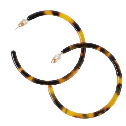 Skinny Brown Tortoise Hoops